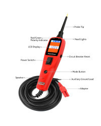 Autel-Outil de diagnostic du système électrique PowerScan PS100, AVOMètre de circuit automobile, testeur, kit de sonde de circui