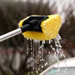 Brosse à eau télescopique automatique pour pare-brise de voiture, outil de lavage automatique, nettoyeur de vitres, longue pulvé