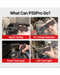 Topdiag-Testeur de circuit automobile P50 Pro, kit de sonde de circuit d'alimentation d'oscilloscope électrique, outil de diagno