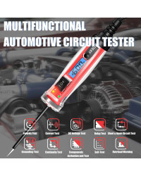 AWBLIN-Testeur de sonde de circuit d'alimentation, lampe de test automobile numérique LCD avec affichage et éclairage de tension