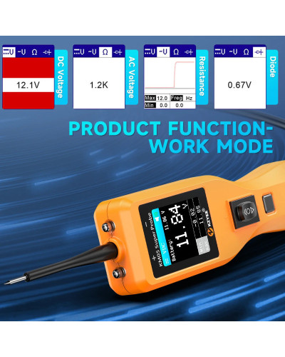 KZYEE-Kit de sonde de circuit d'alimentation de voiture, testeur de circuit électrique automobile, injection de carburant, circu