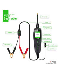 TopDiag P100 probador de circuito eléctrico de coche, Kit de sonda de escaneo de potencia automotriz, herramienta de diagnóstico