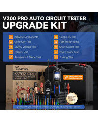 VDIAGTOOL-probador de sonda de circuito de potencia automotriz V200 PRO, Kit de sonda trasera de 30 piezas, 12/24V, buscador elé