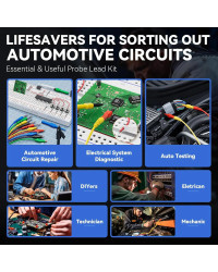 VDIAGTOOL-probador de sonda de circuito de potencia automotriz V200 PRO, Kit de sonda trasera de 30 piezas, 12/24V, buscador elé