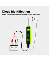 Jdiag-probador de sistema eléctrico de coche P60 Topdiag, probador de sonda de circuito de potencia automotriz, 12V, 24V, probad