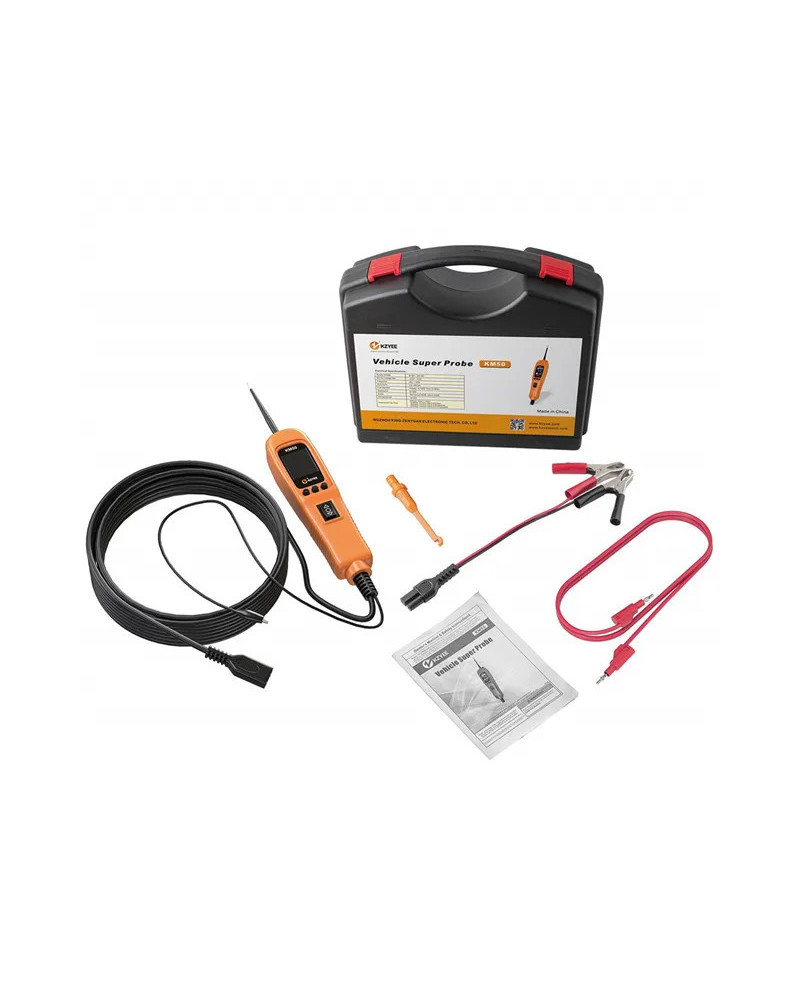 Kit de sonda de circuito de potencia de coche KM50, probador de circuito eléctrico automático, frecuencia/ciclo de trabajo, inye