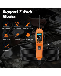 Kit de sonda de circuito de potencia de coche KM50, probador de circuito eléctrico automático, frecuencia/ciclo de trabajo, inye