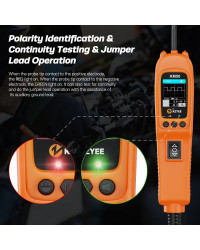 Kit de sonda de circuito de potencia de coche KM50, probador de circuito eléctrico automático, frecuencia/ciclo de trabajo, inye