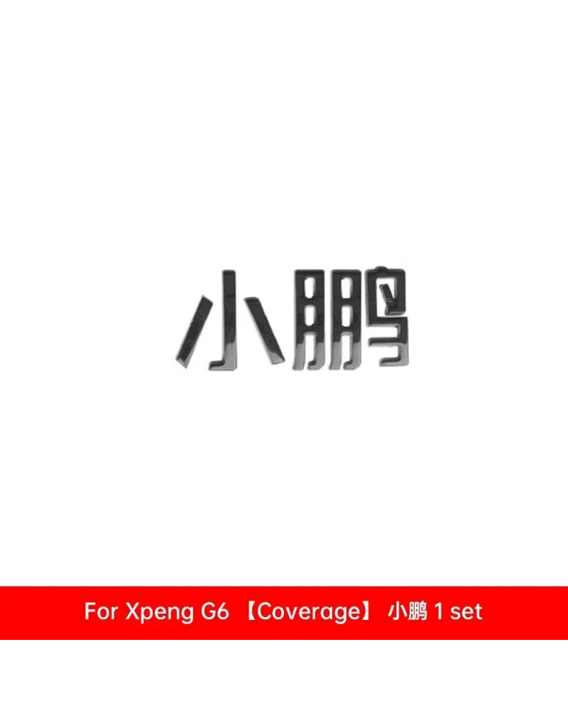 Para Xpeng G6 2023 2024 Xiaopeng G6 insignia negra insignia delantera 