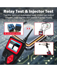 Topdiag-probador de circuito eléctrico automotriz P200, herramienta de diagnóstico de vehículos, 9V-30V, inyector de relé de bat