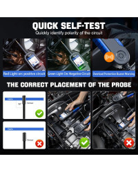 VDIAGTOOL-probador de sonda de circuito de potencia automotriz V200 Pro, buscador de interruptores, herramientas de 12/24 V, bus