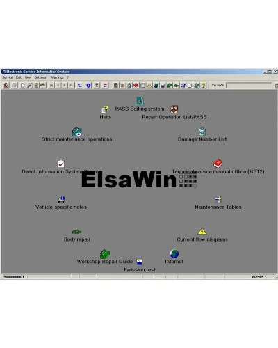 Software de reparación de automóviles ElsaWin 2024, software de instalación de vídeo para Audi Elsa Win 6,0, última versión, gra