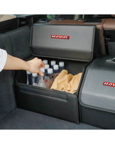 Caja organizadora de maletero de coche, bolsa de almacenamiento plegab