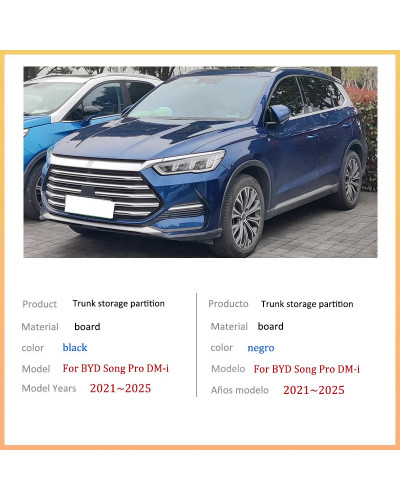 Accesorios de automóvil para BYD Song Pro DM-i 2021 ~ 2025 2023 2024, 