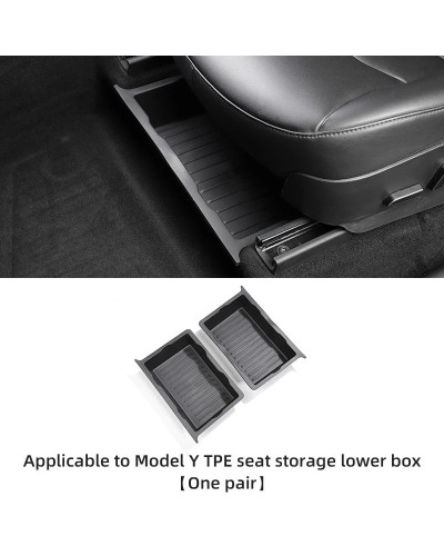 Caja de almacenamiento debajo del asiento para Tesla Model Y, accesori