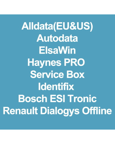 Cuenta en línea de reparación de taller, Software de reparación de Identifix, Alldata, AutoData, Elsa, Win, caja de servicio, WI