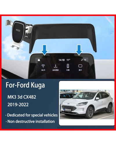 Soporte de teléfono móvil para coche Ford Kuga MK3 3d st-line 2019 ~ 2