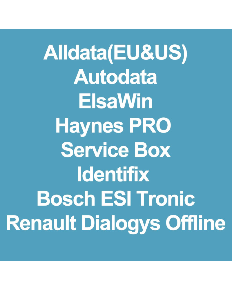 Cuenta en línea de reparación de taller, Software de reparación de Identifix, Alldata, AutoData, Elsa, Win, caja de servicio, WI