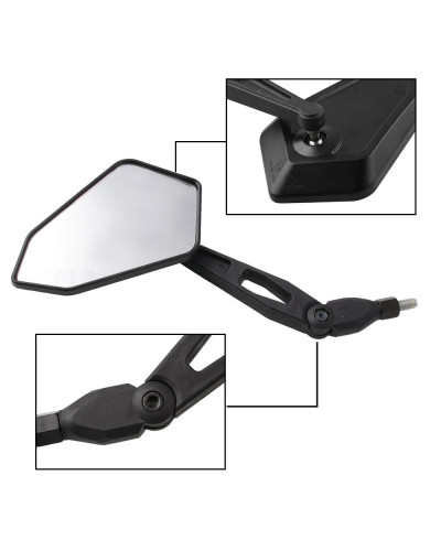 2 unids/par 10mm de la motocicleta modificada espejo retrovisor para S