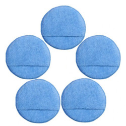 Car Wax Applicator with Finger Pocket, Buffing & Detail Polishing Foam Pads for Car Cleaning and Fine Polishing 5 inch,5 Pack