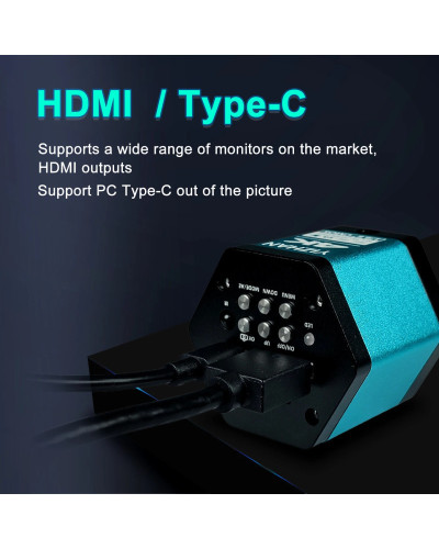 Cámara de microscopio Industrial Digital, Sensor SONY con Software para reparación de soldadura, 4K, FHD, 60fps, salida HDMI y U