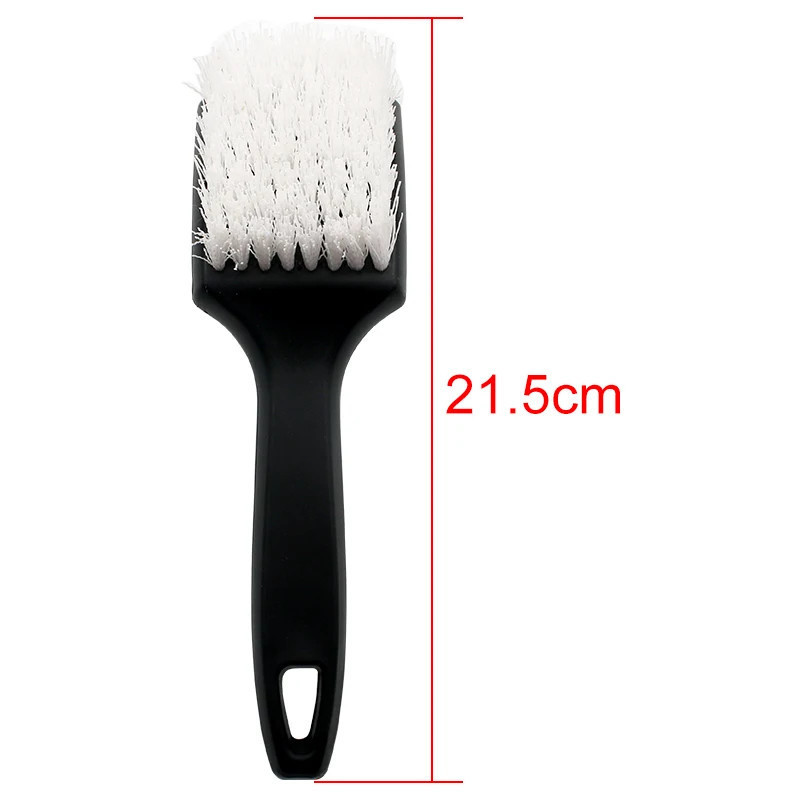 Brosse de jante de voiture en noir et blanc, brosses de moyeu de roue, accessoires de livres de détail, outil de lavage, 1 pièce