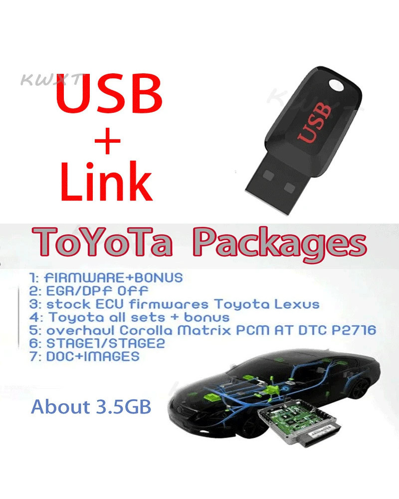 For Toyota Car Repair Tool Software All Packages FIRMWARE/BONUSEGR/DP 