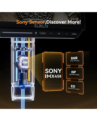 Elikliv-microscopio Digital EM4K 4K HDMI para electrónica, 8 ", 2000X, soldadura para reparación de inspección de PCB con soport