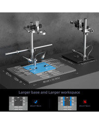 Andonstar-microscopio Digital Trinocular 2000X UHD 2024 P HDMI, AD246SM-Plus para soldadura PCB SMD, herramientas de reparación 