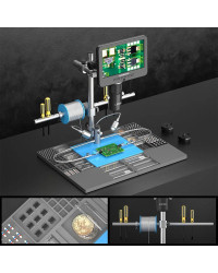 Andonstar-microscopio Digital Trinocular 2000X UHD 2024 P HDMI, AD246SM-Plus para soldadura PCB SMD, herramientas de reparación 