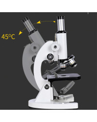 Microscopio biológico óptico 40-10000X, fotografía HD de gran aumento, Escuela Media, universidad, microscopio de ciencia esperm