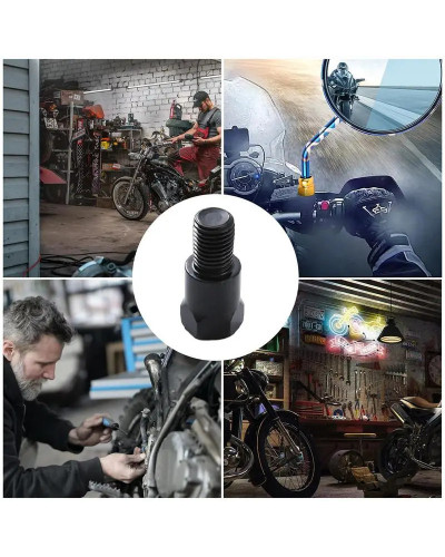 Adaptador de espejo de motocicleta, convertidor de diámetro de montaje