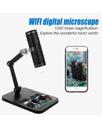 Microscopio Digital USB de mano, cámara de inspección HD con aumento de 50x-1000x, soporte Flexible para iPhone, iPad y PC