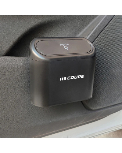 Cubo de basura colgante con concha para coche, accesorio para Interior