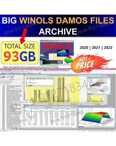 WinOLS 4.51 Full Version With 93GB WINOLS DAMOS +ECM TITANIUM 1.61 +Im