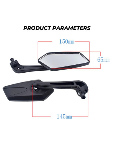 Espejo retrovisor Universal para motocicleta, accesorio para manillar,