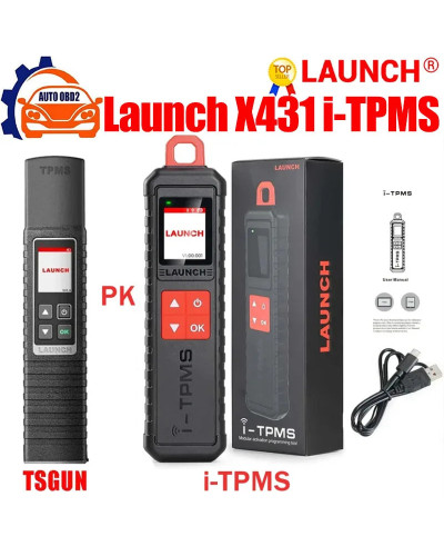 LAUNCH-neumático X431 i-tpms, TPMS X431 TSGUN 433 315MHZ, Sensor RF, puede trabajar de forma independiente por la aplicación i-t