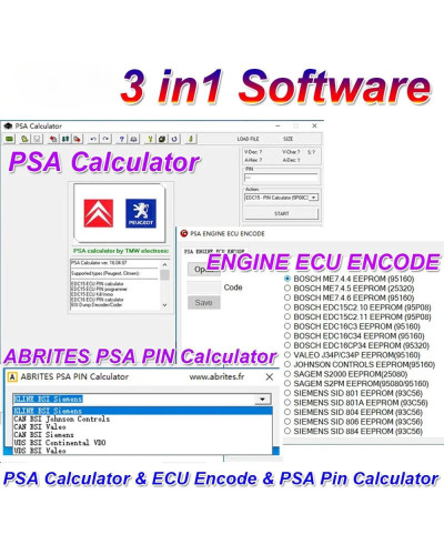 for PSA Calculator V16.04.07 Software for PSA PIN Calculator PSA ENGIN