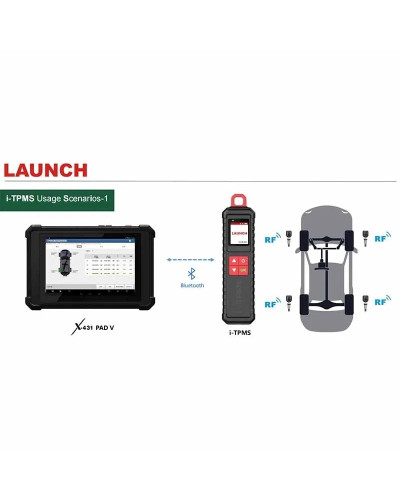 LAUNCH-neumático X431 i-tpms, TPMS X431 TSGUN 433 315MHZ, Sensor RF, puede trabajar de forma independiente por la aplicación i-t