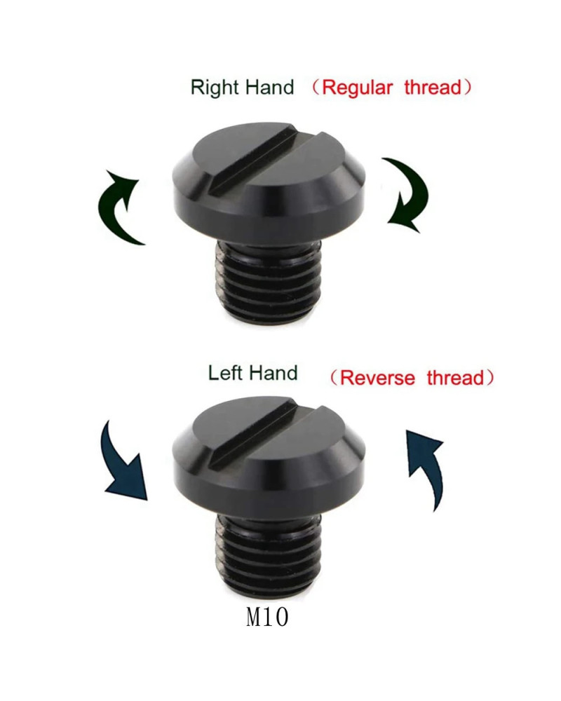 Tornillo de enchufe de agujero de espejo retrovisor para motocicleta, 