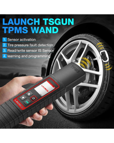 Launch X431 TSGUN TPMS 315/433 MHZ, herramienta de diagnóstico de inspección de presión de neumáticos de coche, 2 en 1, Sensor R