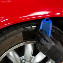 Car Wheel Polishing Waxing Sponge Brush With Cover ABS Tire Clean Contour Dressing Applicator Pads For Car Accessories