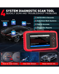 LAUNCH-herramienta de diagnóstico X431 CRP123i V2.0 para coche, escáner OBD2 de transmisión ABS SRS, 4 sistemas de escaneo + 7 r