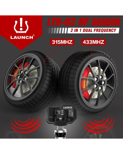 LAUNCH-Herramienta de reparación de presión de neumáticos de coche, dispositivo 2 en 1 TPMS rf-sensor de 315 y 433MHz, compatibl