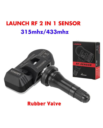 LAUNCH-Herramienta de reparación de presión de neumáticos de coche, dispositivo 2 en 1 TPMS rf-sensor de 315 y 433MHz, compatibl