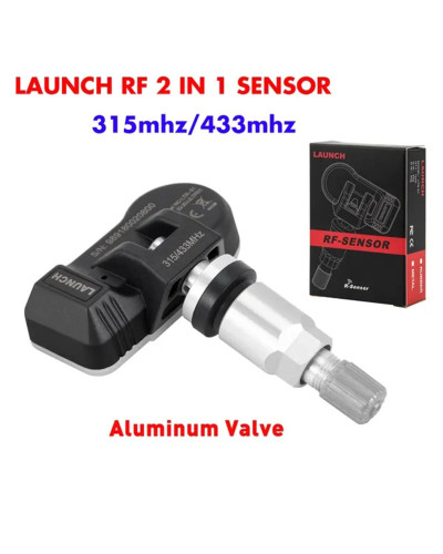 LAUNCH-Herramienta de reparación de presión de neumáticos de coche, dispositivo 2 en 1 TPMS rf-sensor de 315 y 433MHz, compatibl