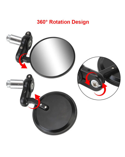 Espejos retrovisores universales para motocicleta, espejos laterales d