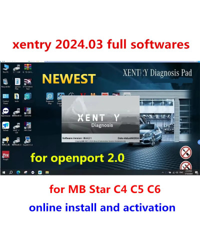 Latest 2024.03 Xentry Full Softwares, Vediamo,D.TS, WIS, EPC for MB ST