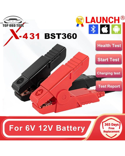 LAUNCH-probador de batería de coche BST360, análisis de 6V, 12V, 2000CCA, conexión Bluetooth de voltaje, probador de batería bst