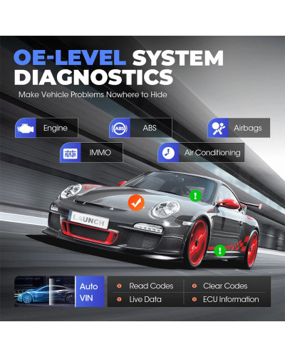 LAUNCH-herramientas de diagnóstico automotriz X431 CRP919X BT OBD2, escáner profesional de sistema completo de nivel OE, CANFD/D